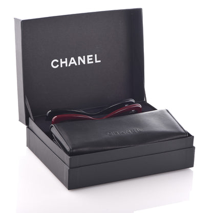 Chanel Clip On Sunglasses 5393 Black Burgundy 10 of 11