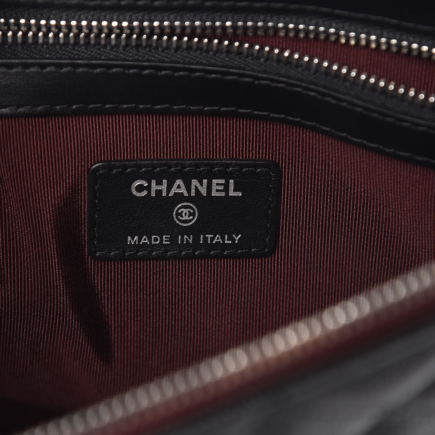 Chanel Caviar Quilted Medium Cosmetic Case Black 6 of 8