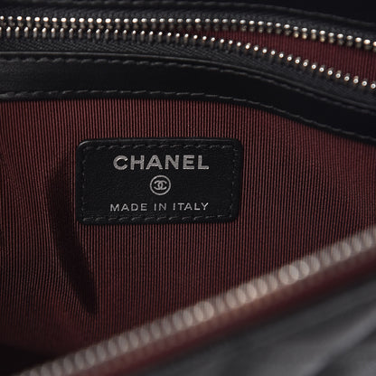 Chanel Caviar Quilted Medium Cosmetic Case Black 6 of 8