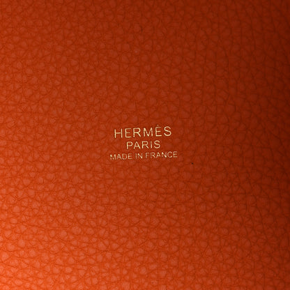 Hermes Taurillon Clemence Picotin Lock 18 PM Orange 6 of 11