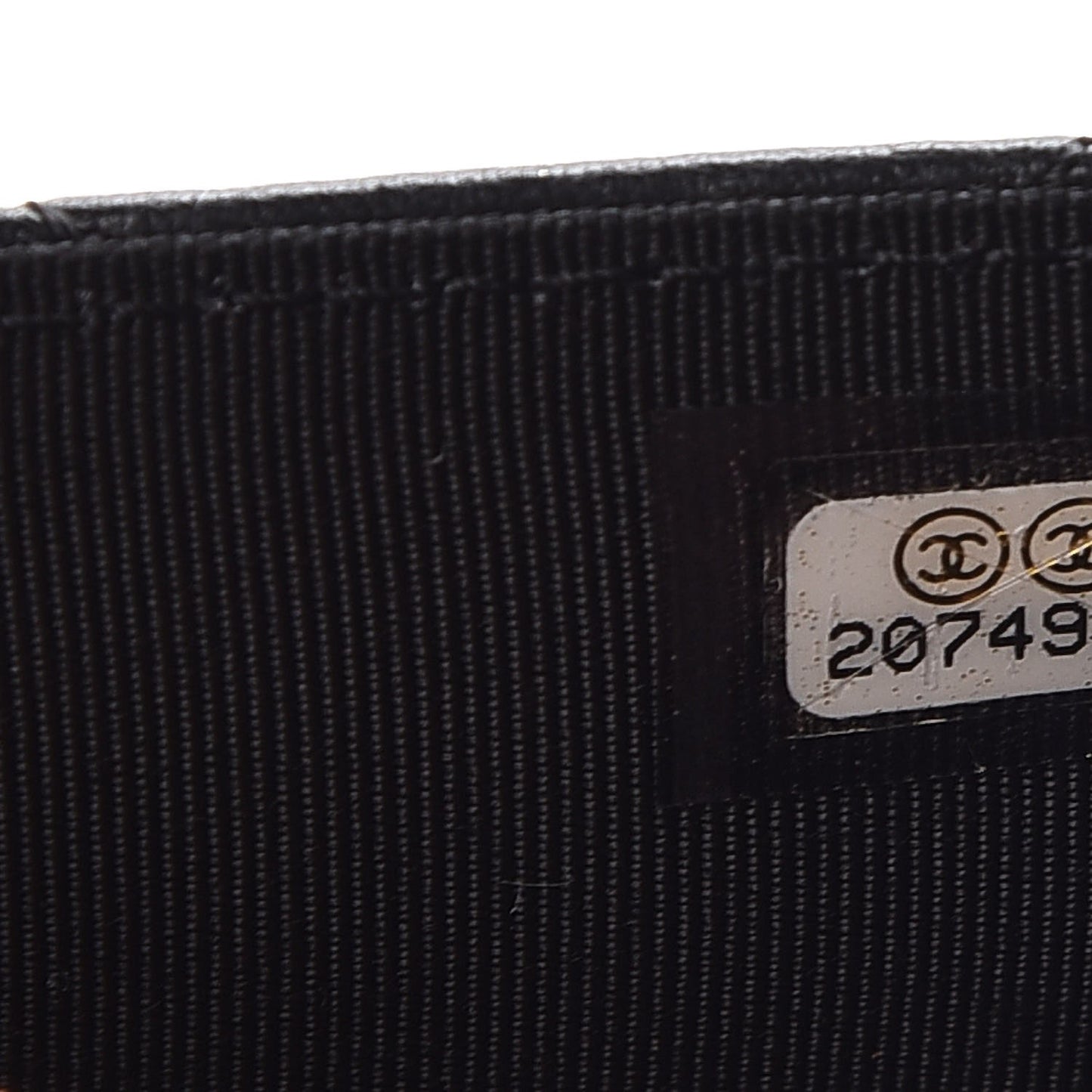 Lambskin Quilted Wallet On Chain WOC Black