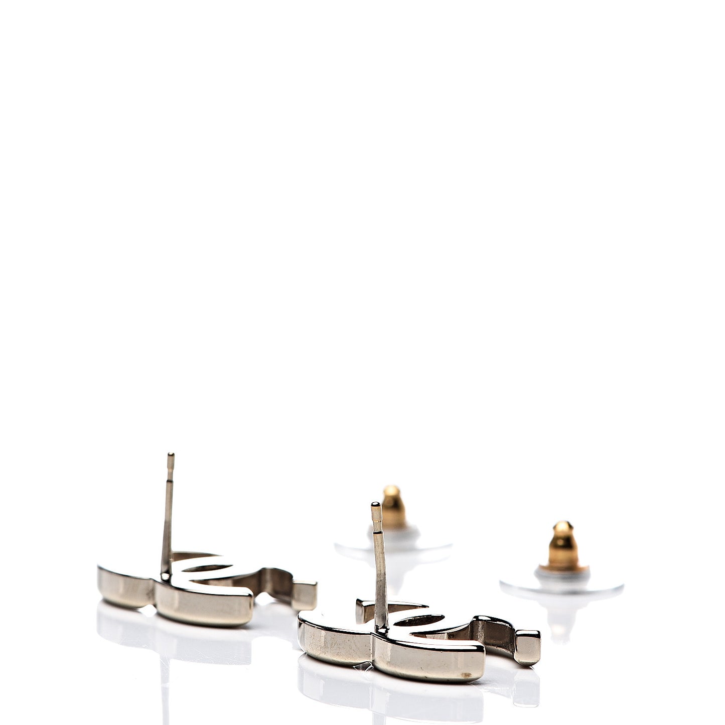 Metal CC Earrings Gold