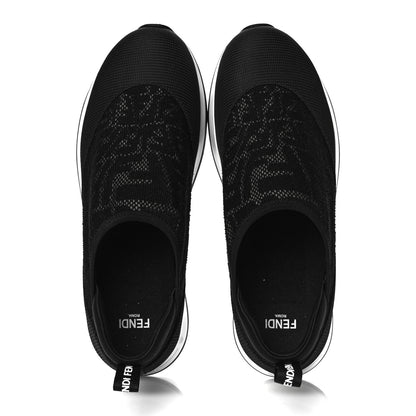 Fendi X SARAH COLEMAN Mesh FF Vertigo Runner Slip On Sneakers 36 Black 5 of 13