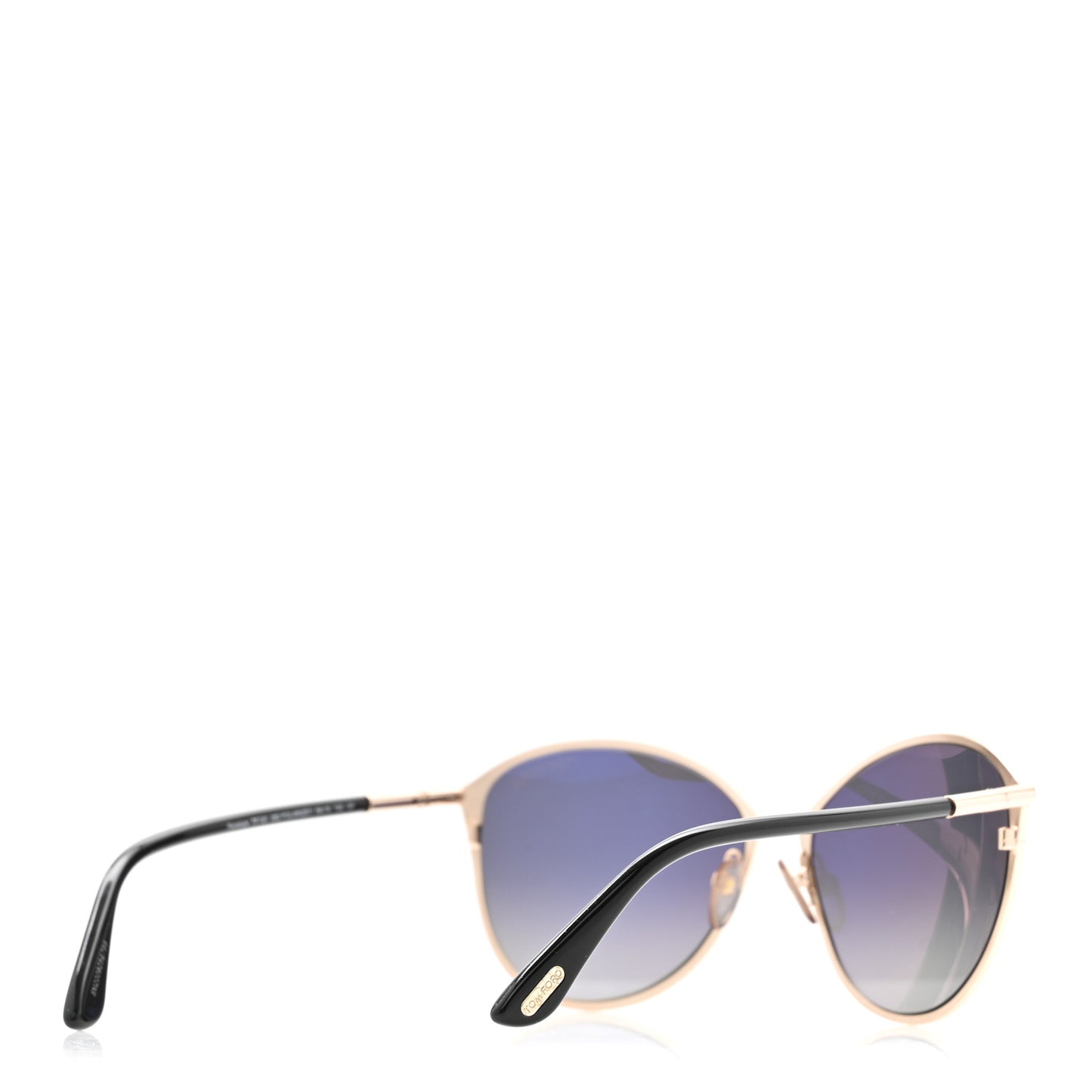 Penelope Vintage Round Sunglasses TF320 Black