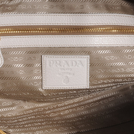 Prada Paglia Cinghiale Tote Naturale White 6 of 8