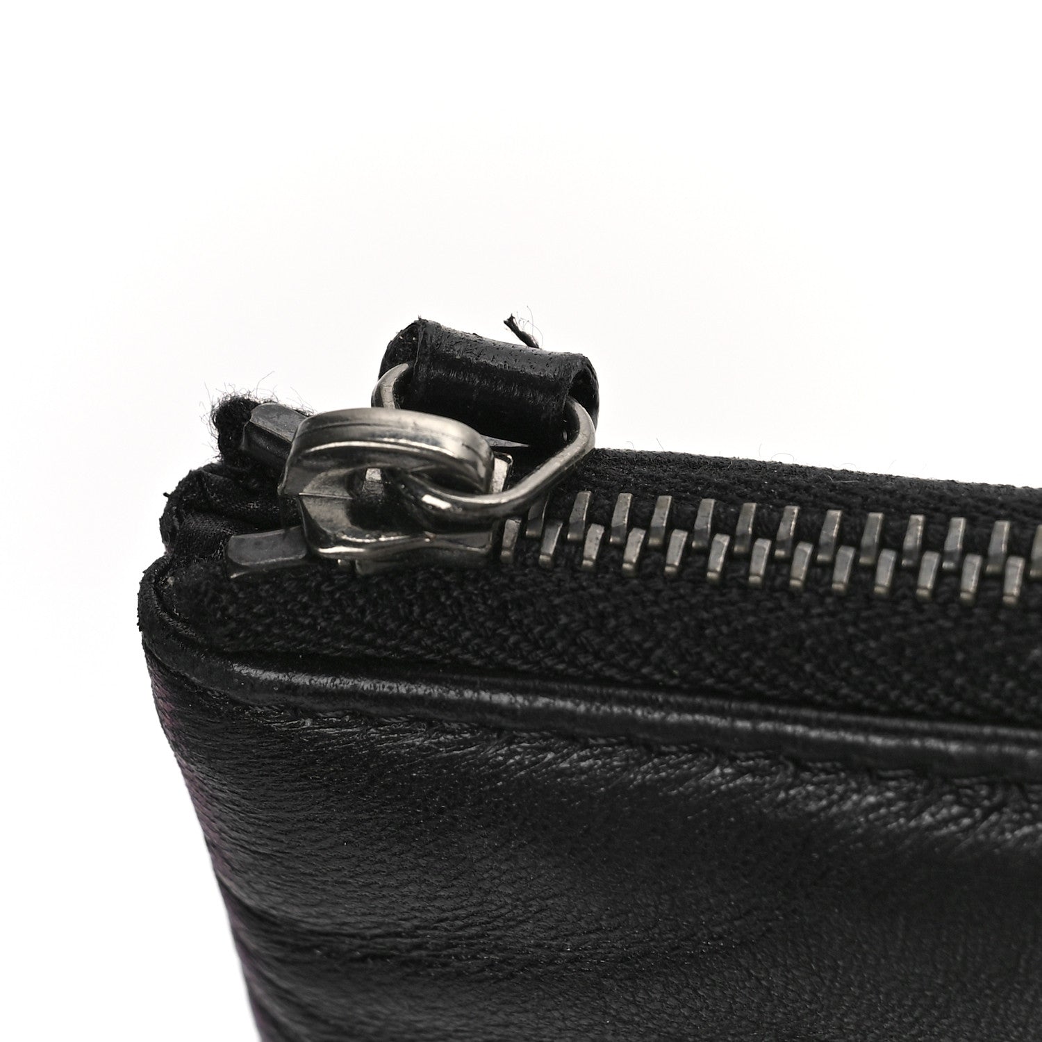 Chanel Lambskin Patent Quilted Large Cosmetic Case Black 10 of 12