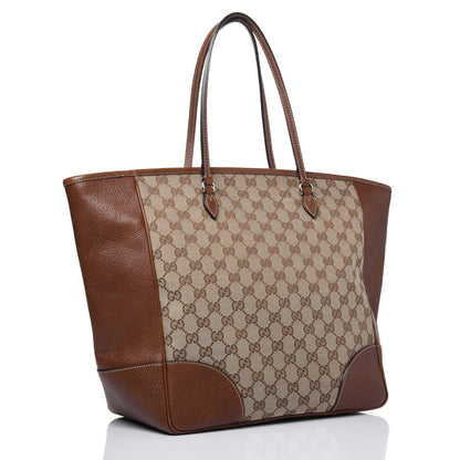 Gucci Monogram Medium Bree Zippered Tote Beige Tabacco 3 of 17
