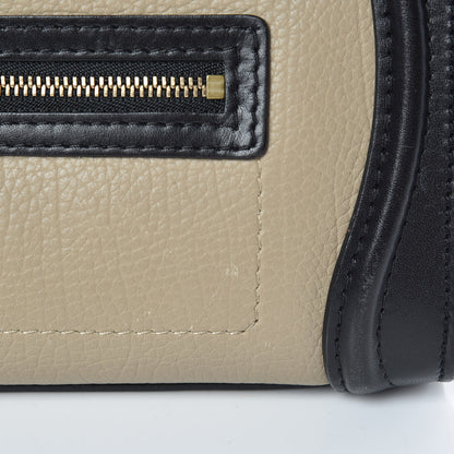 Celine Bullhide Calfskin Nubuck Nano Tri-Color Luggage Light Taupe 16 of 21