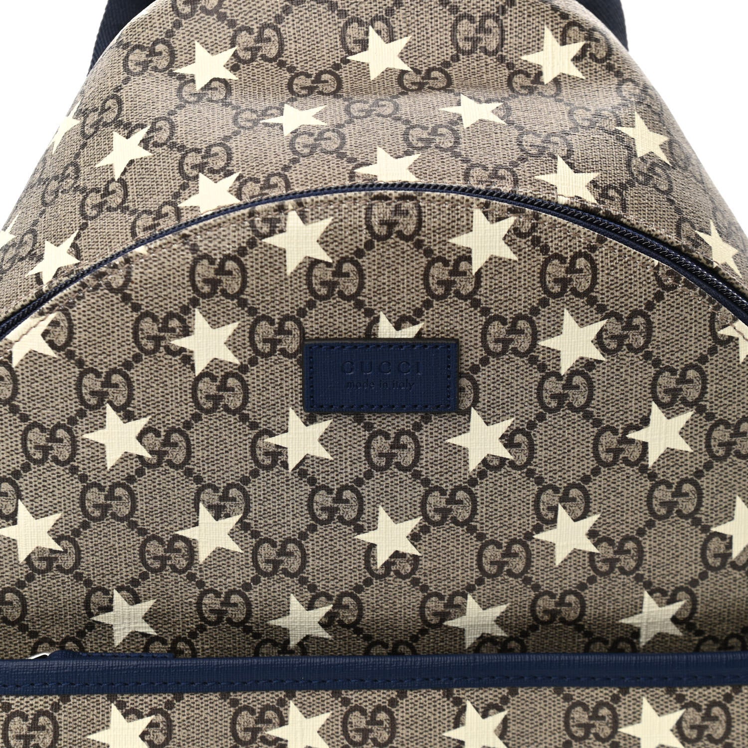 Gucci GG Supreme Monogram Stars Childrens Backpack Beige Ebony Yellow Royal 7 of 9