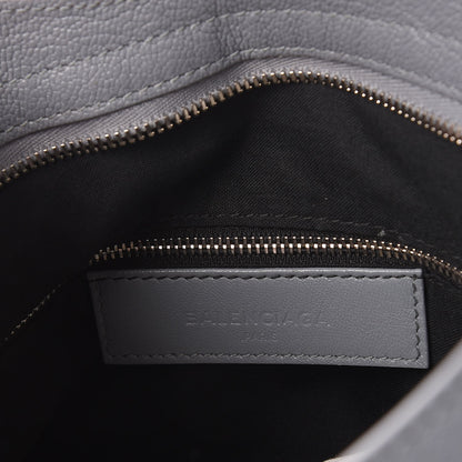 Balenciaga Chevre Silver Metallic Edge Hardware Town Bleu Acier 7 of 9