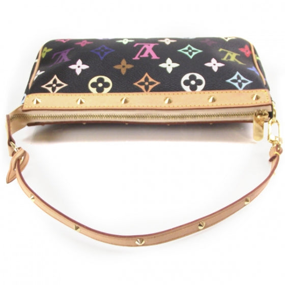 Louis Vuitton Monogram Multicolor Pochette Accessories Black 5 of 8