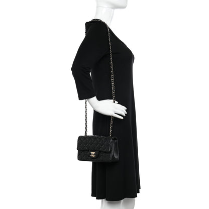 Chanel Lambskin Quilted Mini Rectangular Flap Black 2 of 10