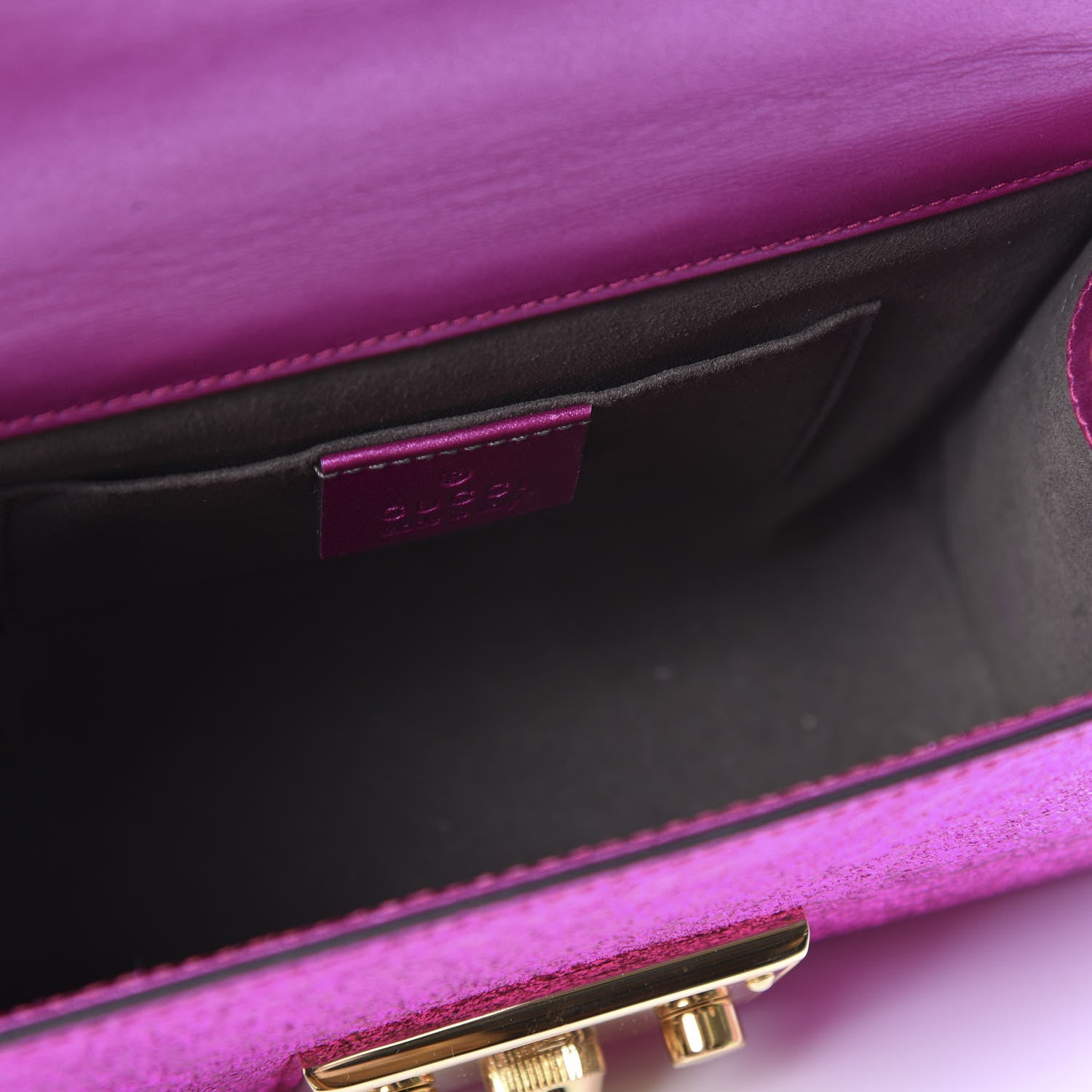 Gucci Galassia Small Padlock Shoulder Bag Fuxia 4 of 10