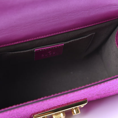 Gucci Galassia Small Padlock Shoulder Bag Fuxia 4 of 10