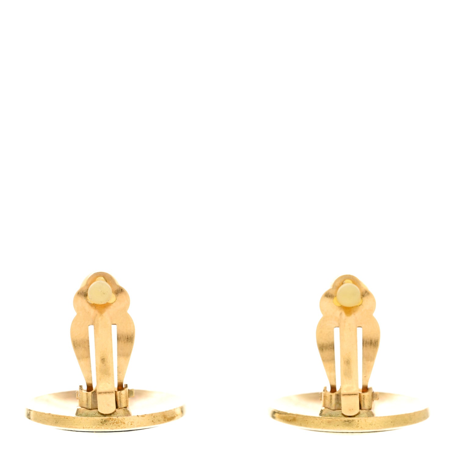 Chanel CC Clip On Earrings Gold 3 of 4
