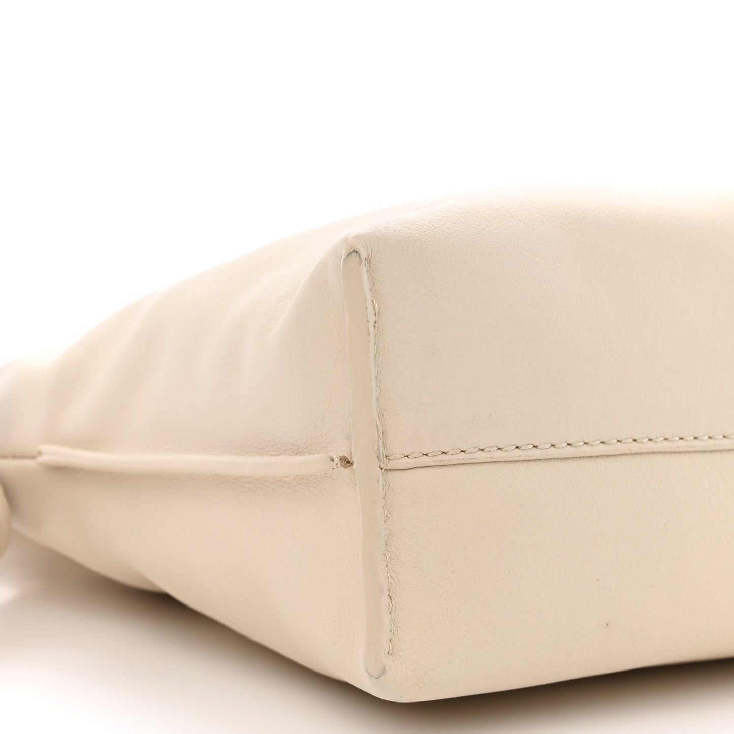 Calfskin Mini Flamenco Knot Clutch Angora