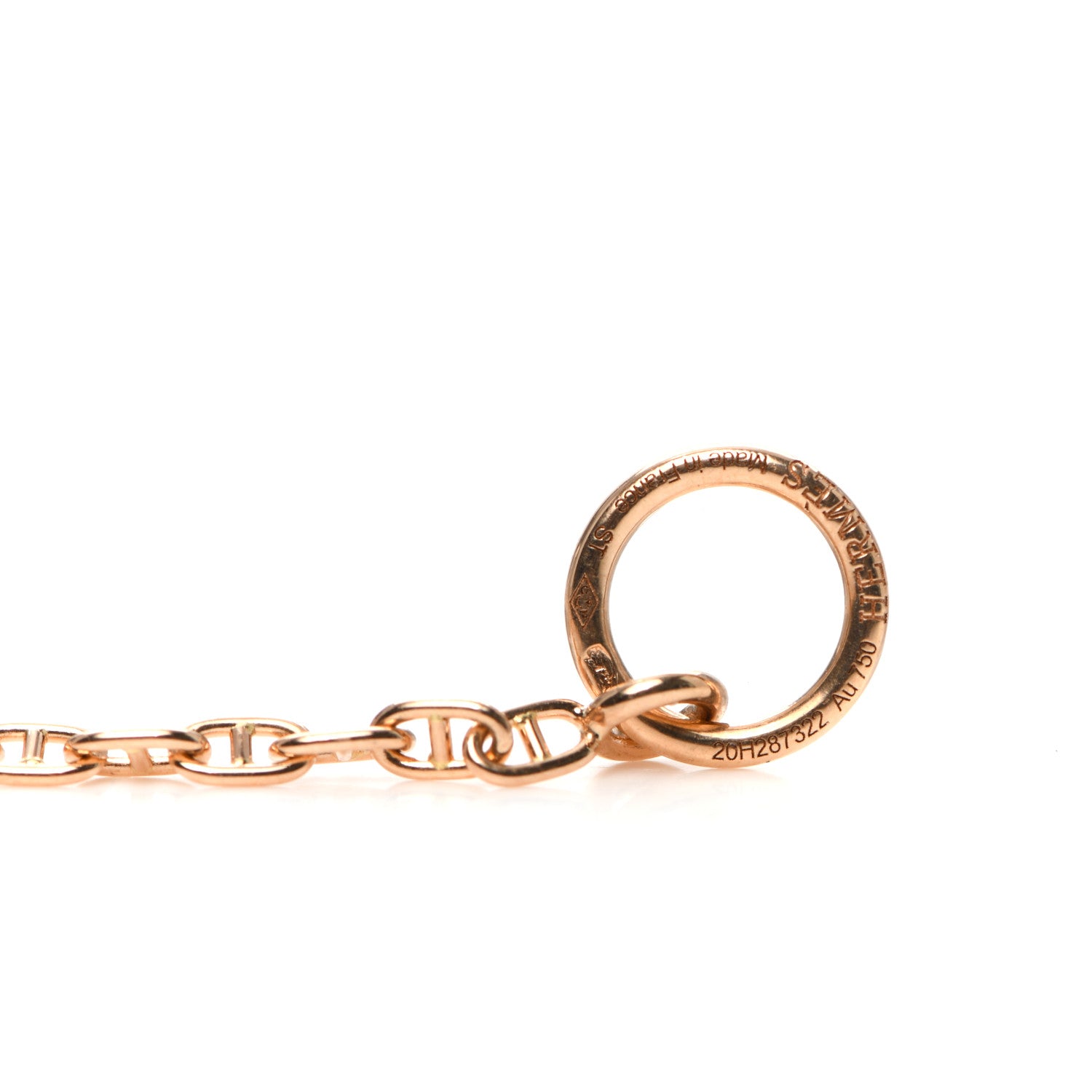 Hermes 18K Rose Gold Diamond PM Farandole Bracelet ST 4 of 6