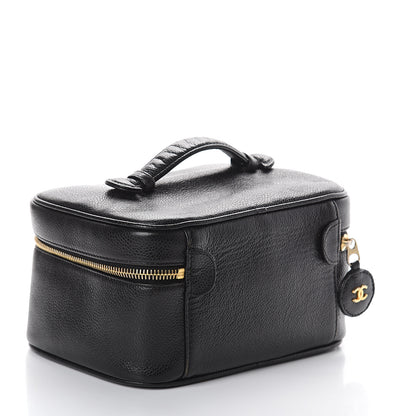 Chanel Caviar Vanity Cosmetic Case Black 2 of 6
