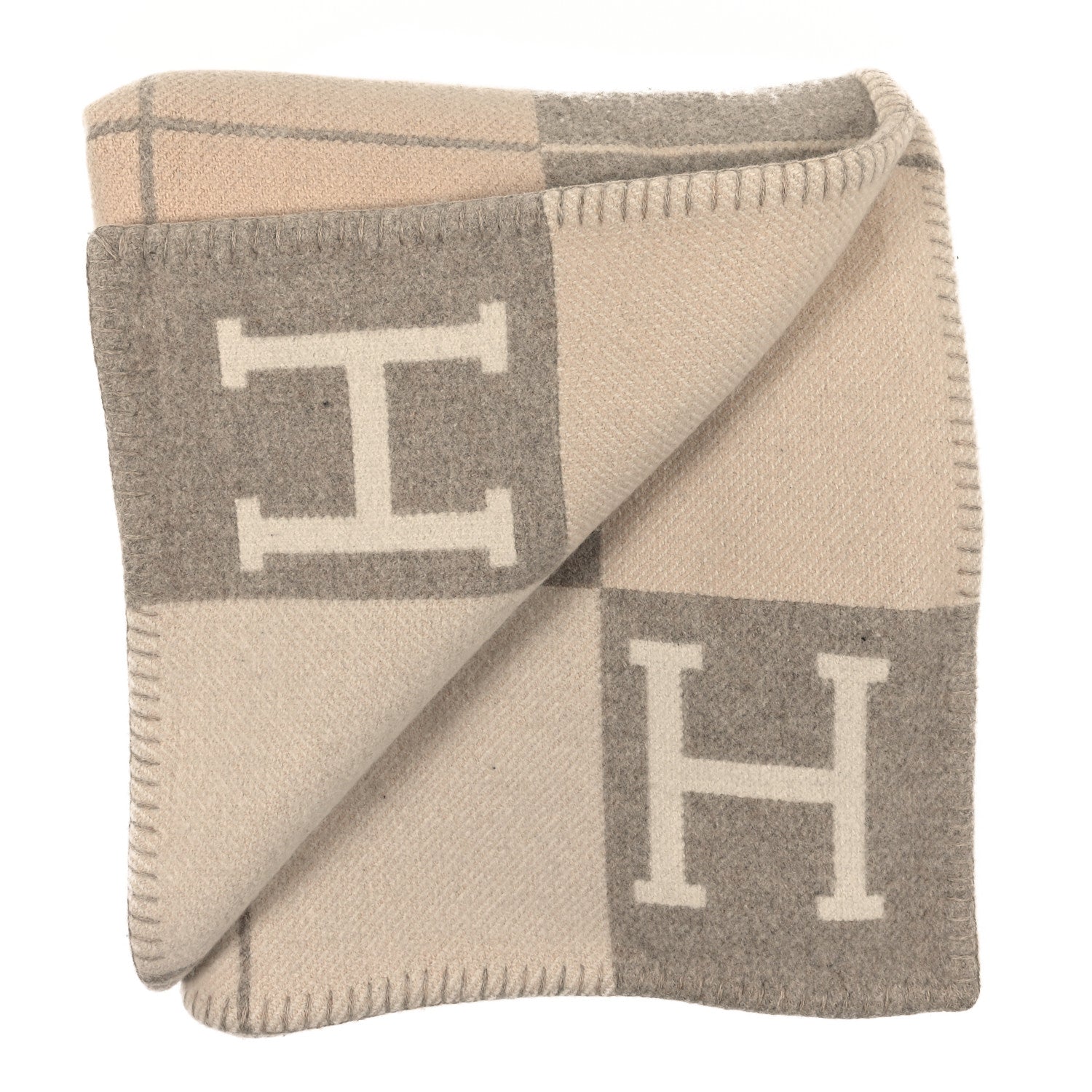 Hermes Wool Cashmere Avalon III Blanket Coco Camomille 2 of 3