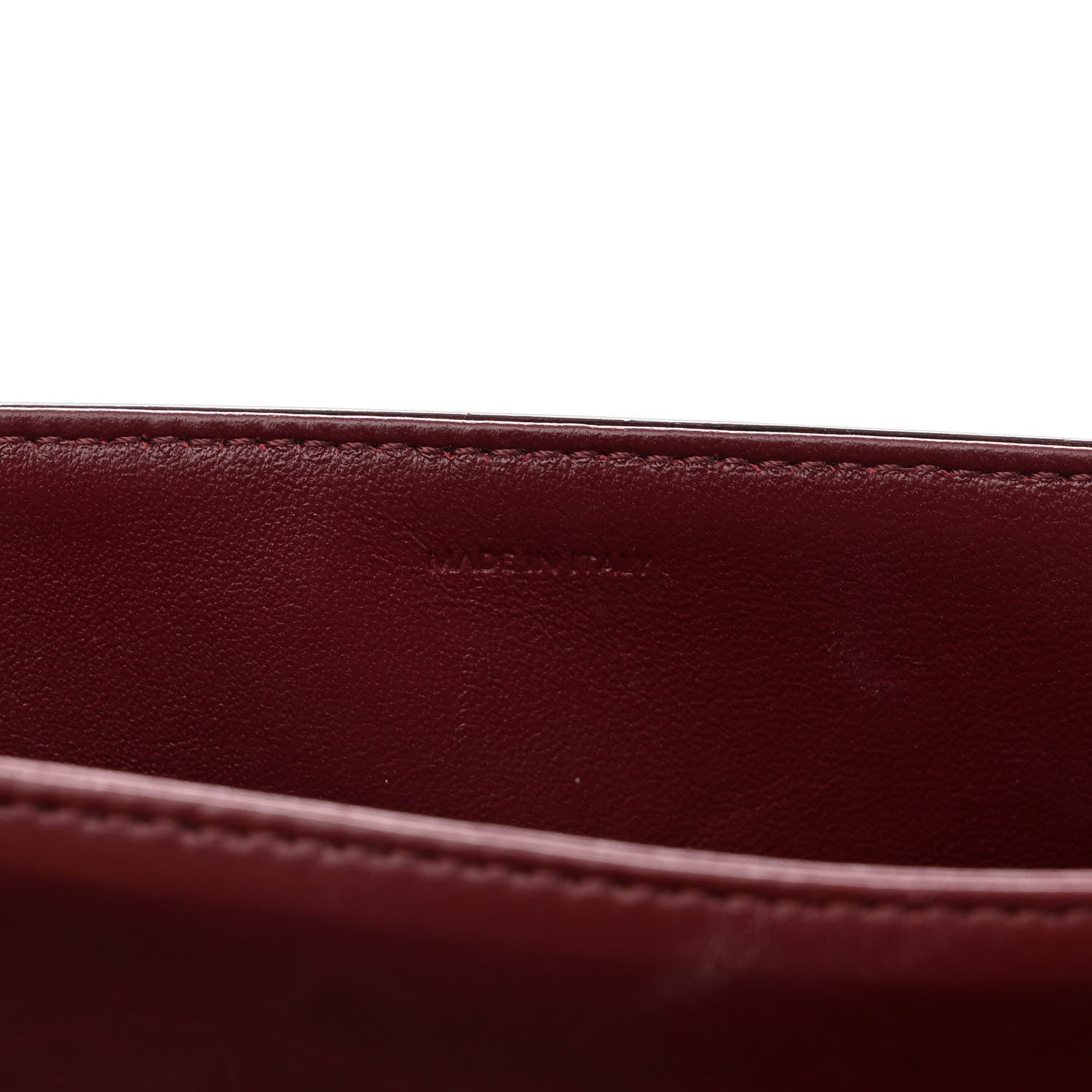 Celine Shiny Calfskin Medium Triomphe Light Burgundy 7 of 15