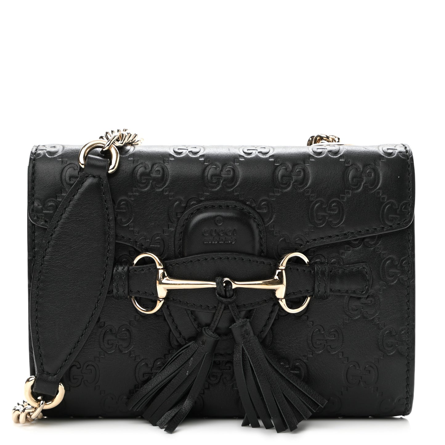 Microguccissima Mini Emily Shoulder Bag Black
