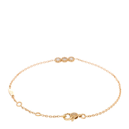 Christian Dior 18K Yellow Gold Diamond Mimirose Bracelet 2 of 4