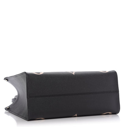 Louis Vuitton Empreinte Monogram Giant Onthego MM Black Beige 5 of 10