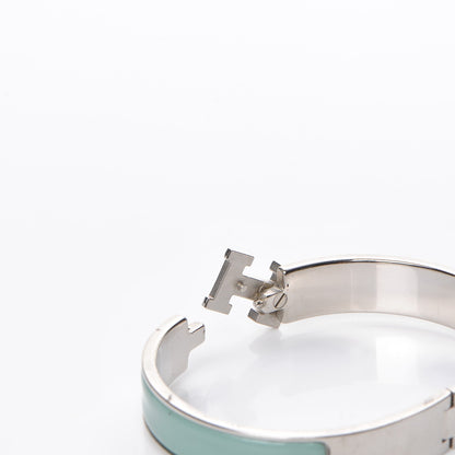 Hermes Enamel Narrow Clic Clac H Bracelet PM Jade 5 of 5