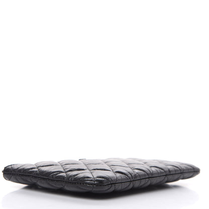 Chanel Aged Calfskin Quilted Medium Reissue Cosmetic Case So Black 4 of 8
