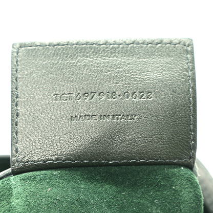 Saint Laurent Calfskin Medium Paris VII Flat Hobo New Vert Fonce 7 of 11