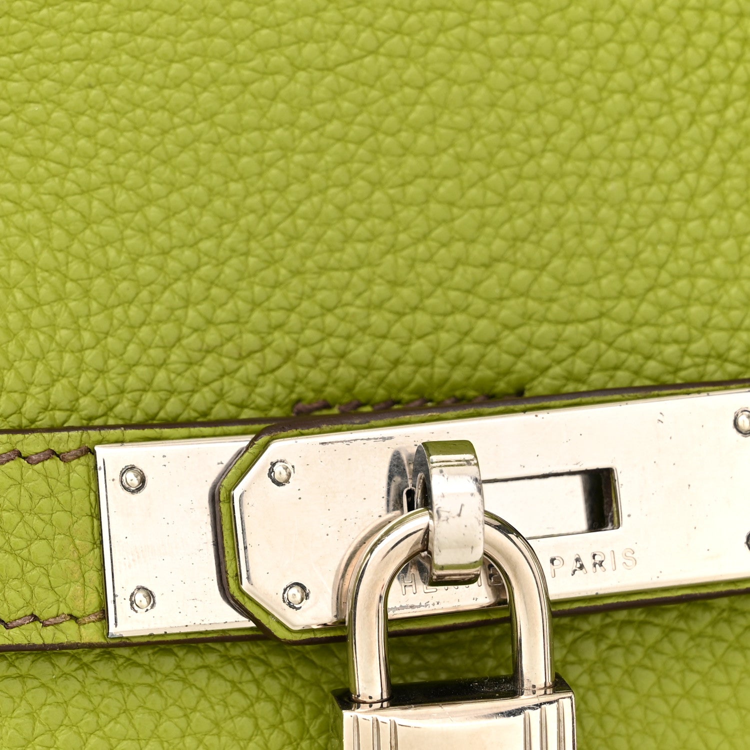 Hermes Togo BIRKIN 35 Vert Anis 11 of 11