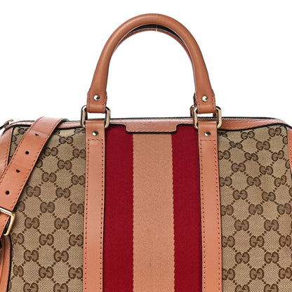 Gucci Monogram Vintage Web Medium Boston Pink 9 of 20