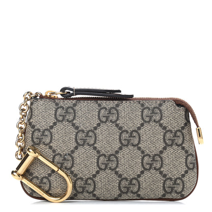 Gucci GG Supreme Monogram Key Case Brown 1 of 9