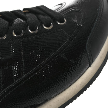Hermes Patent Epsom Calfskin Trail Sneakers 37 Black 12 of 14