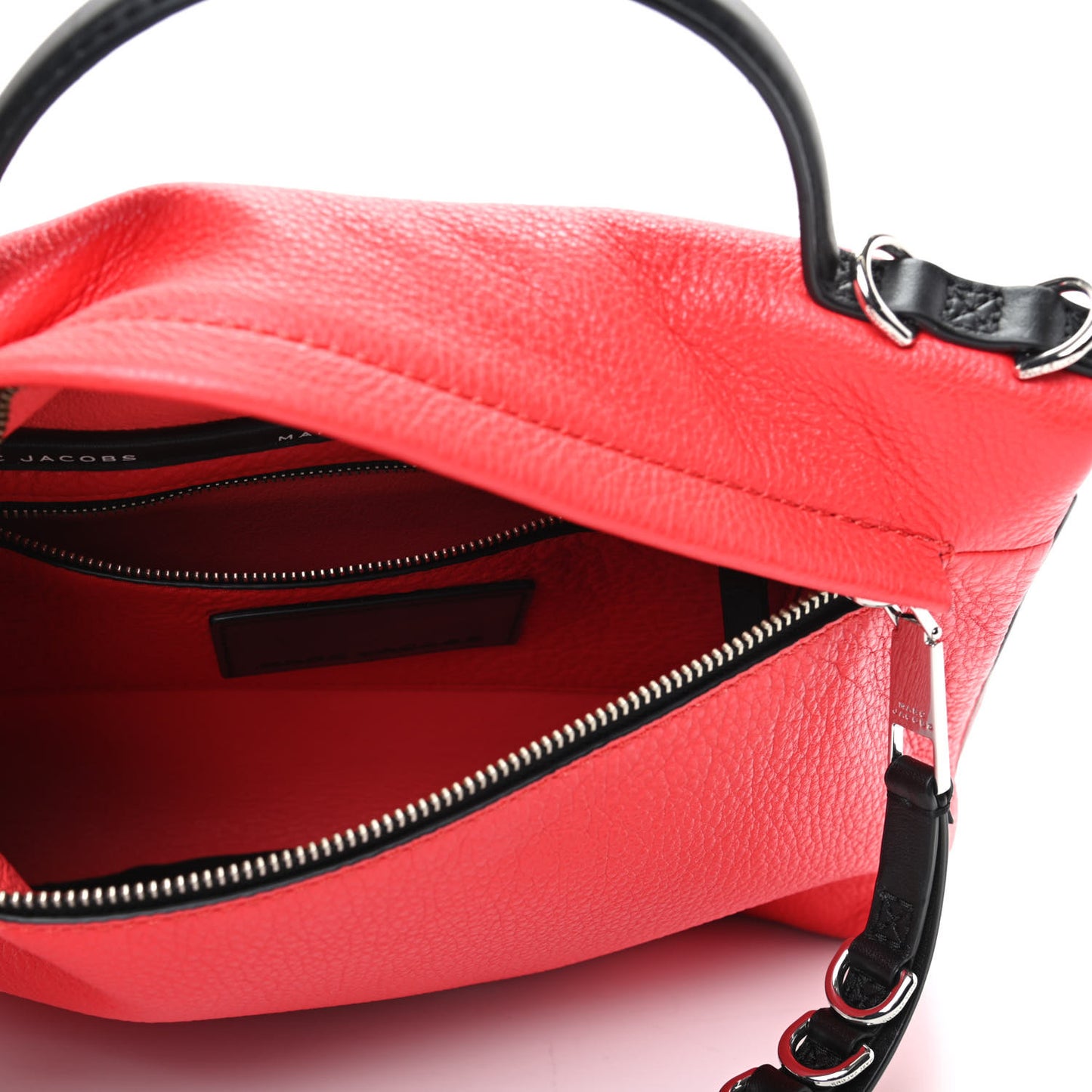 Calfskin Two Fold Shoulder Bag Red