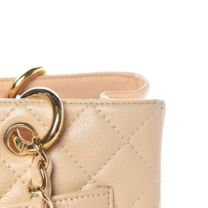 Chanel Caviar Quilted Grand Shopping Tote GST Beige Clair 15 of 20