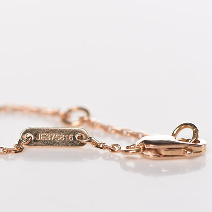 Van Cleef & Arpels 18K Rose Gold Carnelian Sweet Alhambra Heart Bracelet 12 of 13
