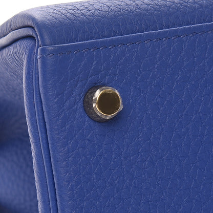 Hermes Togo Kelly Retourne 28 Bleu Electrique 29 of 32