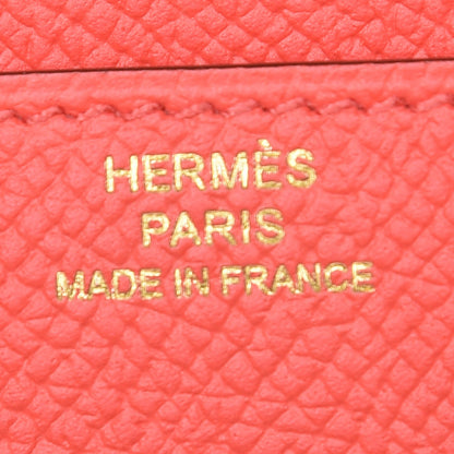 Hermes Epsom Constance Long Wallet Rose Jaipur 7 of 8