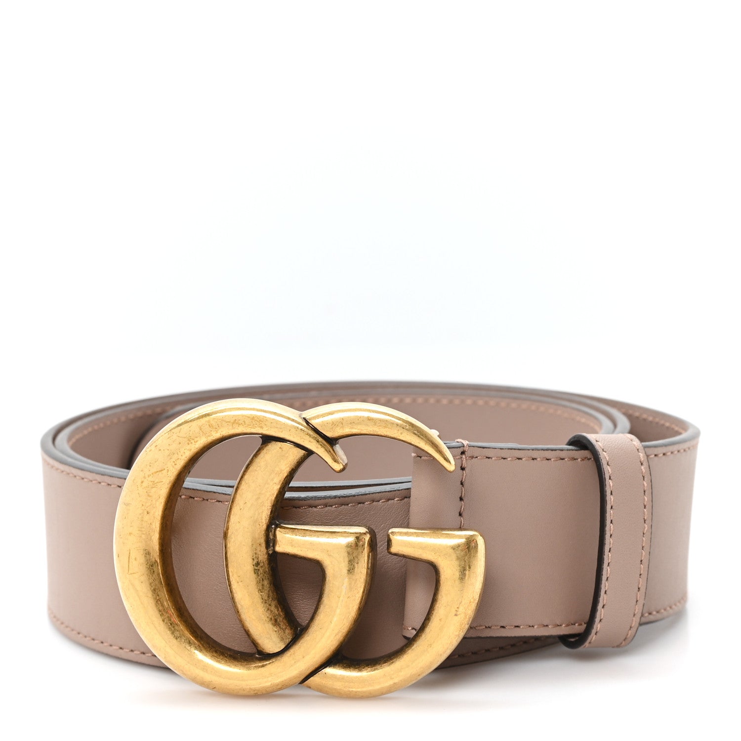Gucci Calfskin Double G 40mm Belt 95 38 Porcelain Rose 1 of 4