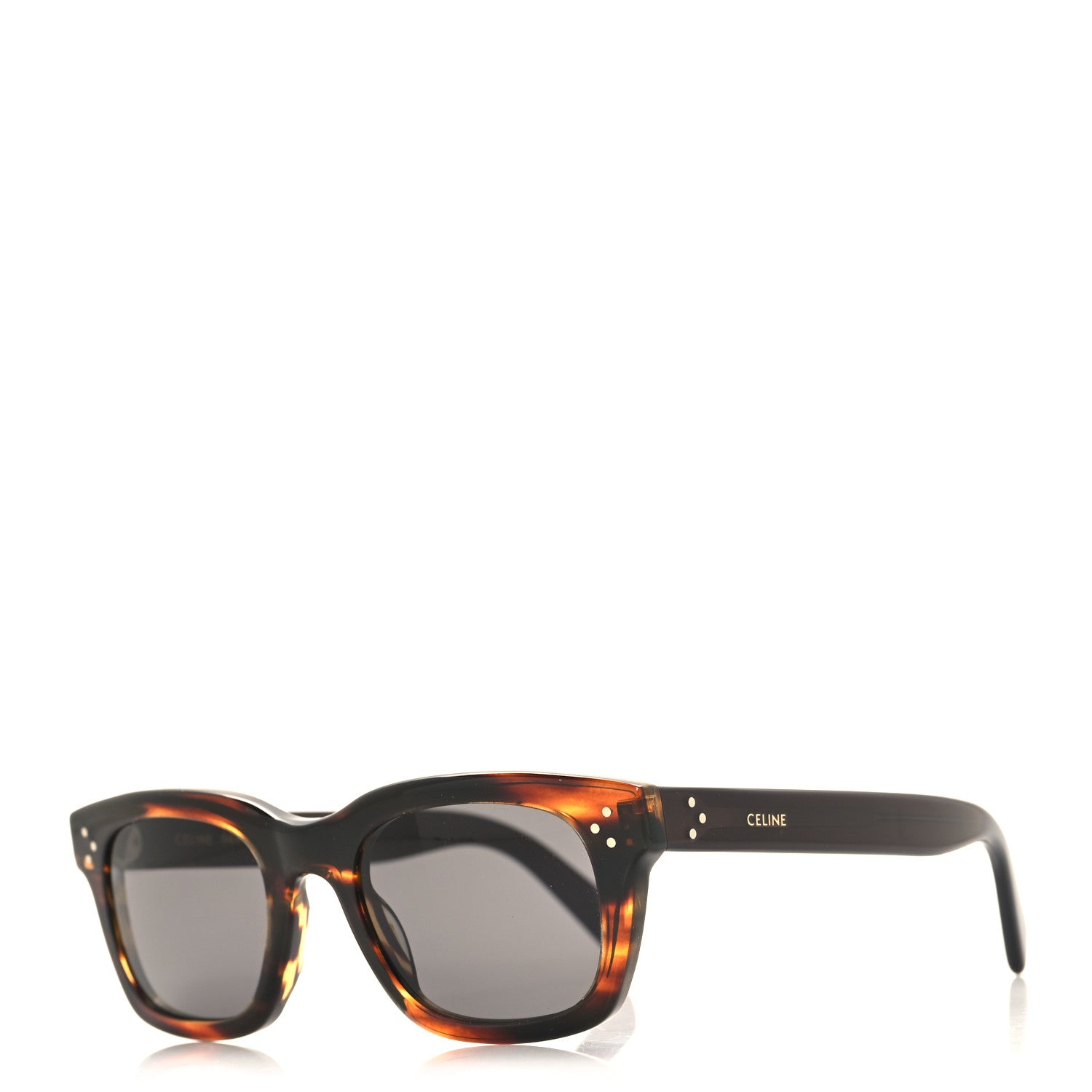 Celine Acetate Black Frame 41 Sunglasses CL402321 Striped Havana 1 of 7