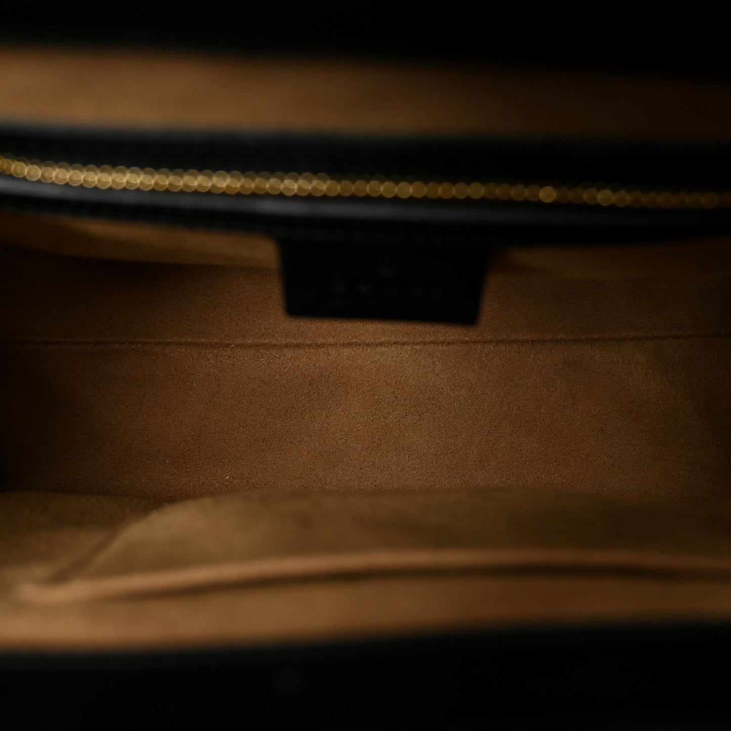 GG Supreme Monogram Calfskin Small Padlock Top Handle Bag Beige Black Cuir