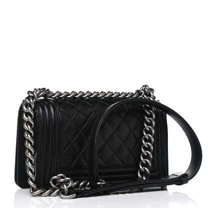 Chanel Caviar Quilted Small Boy Flap Black 2 of 4