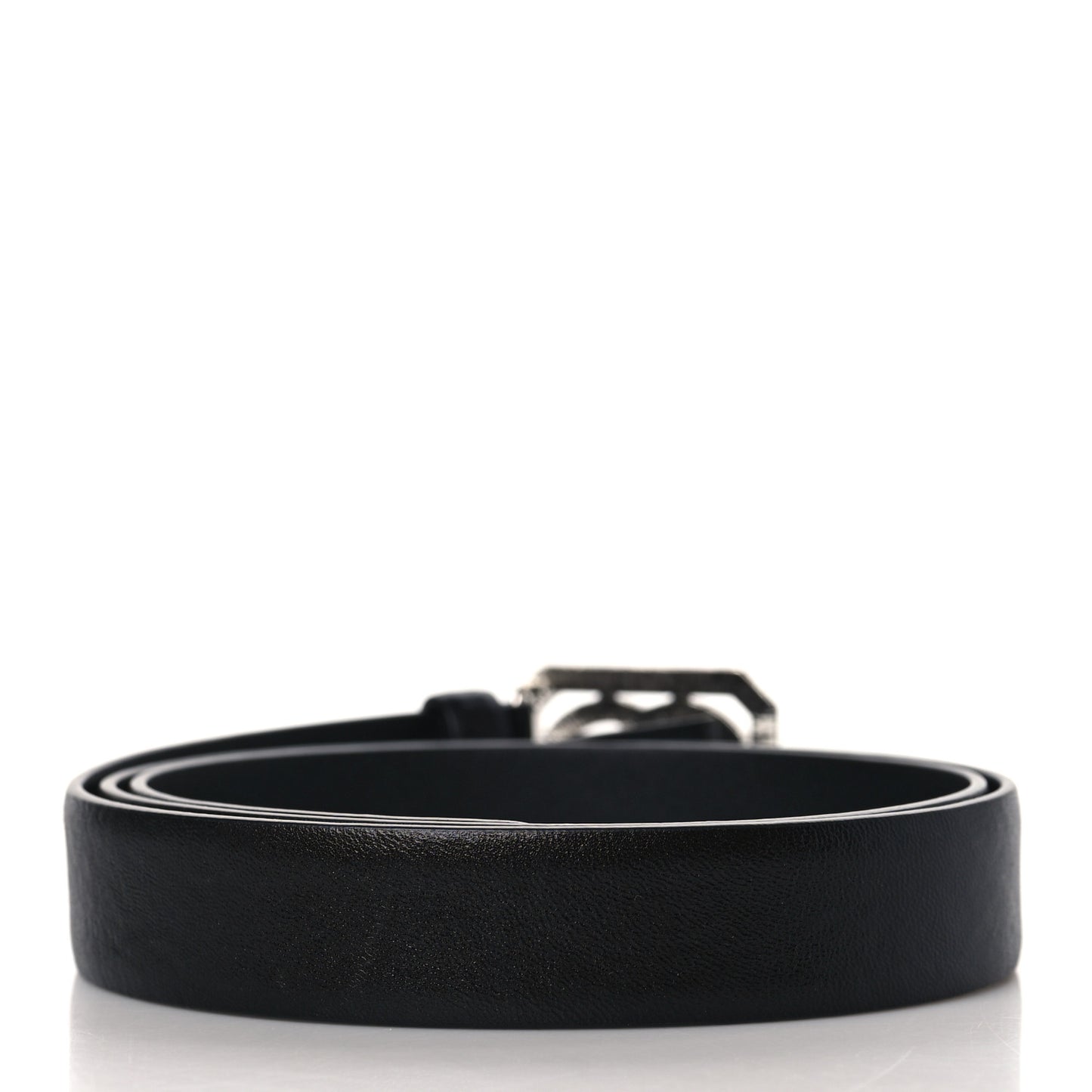 Calfskin Crystal CC Vendome Belt 85 34 Black