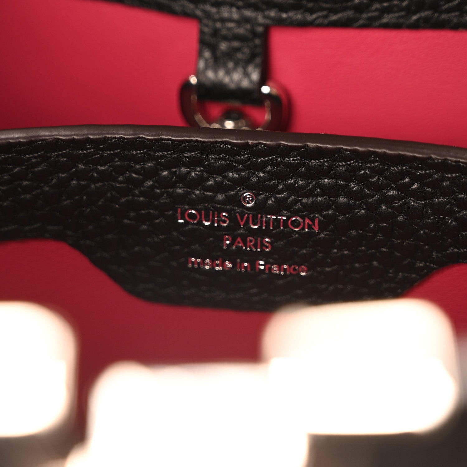 Louis Vuitton Taurillon Snakeskin Capucines BB Black 6 of 9