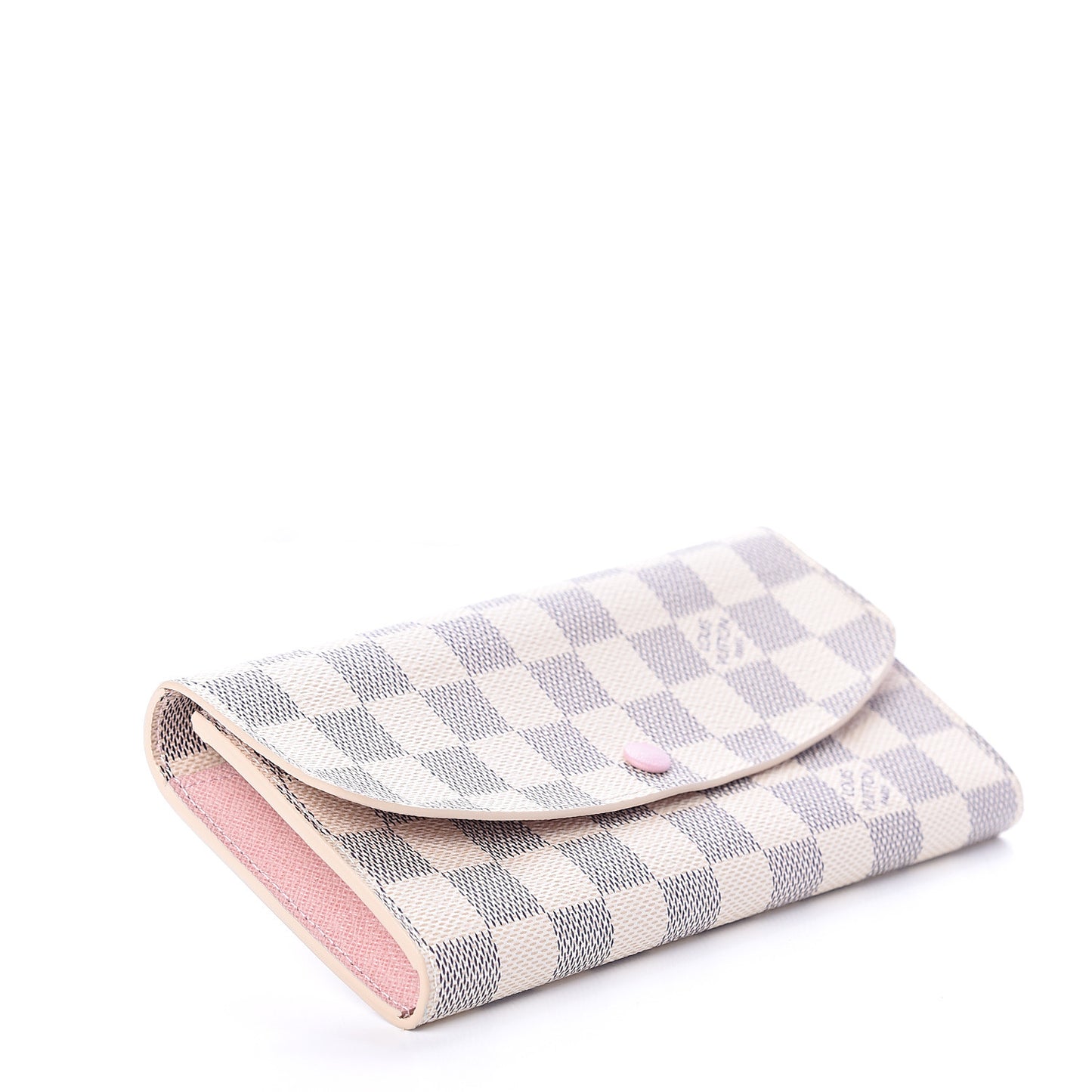 Damier Azur Emilie Wallet Rose Ballerine