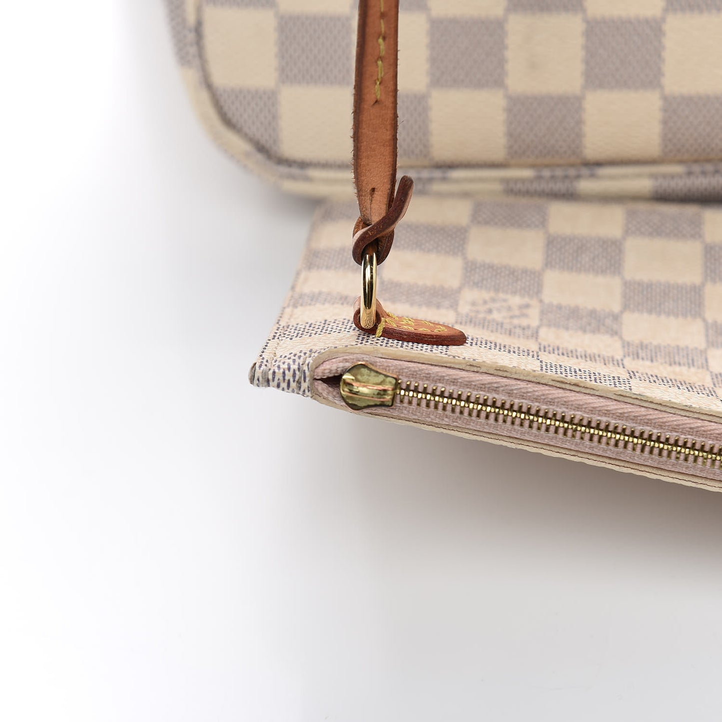 Damier Azur Neo Neverfull MM Rose Ballerine