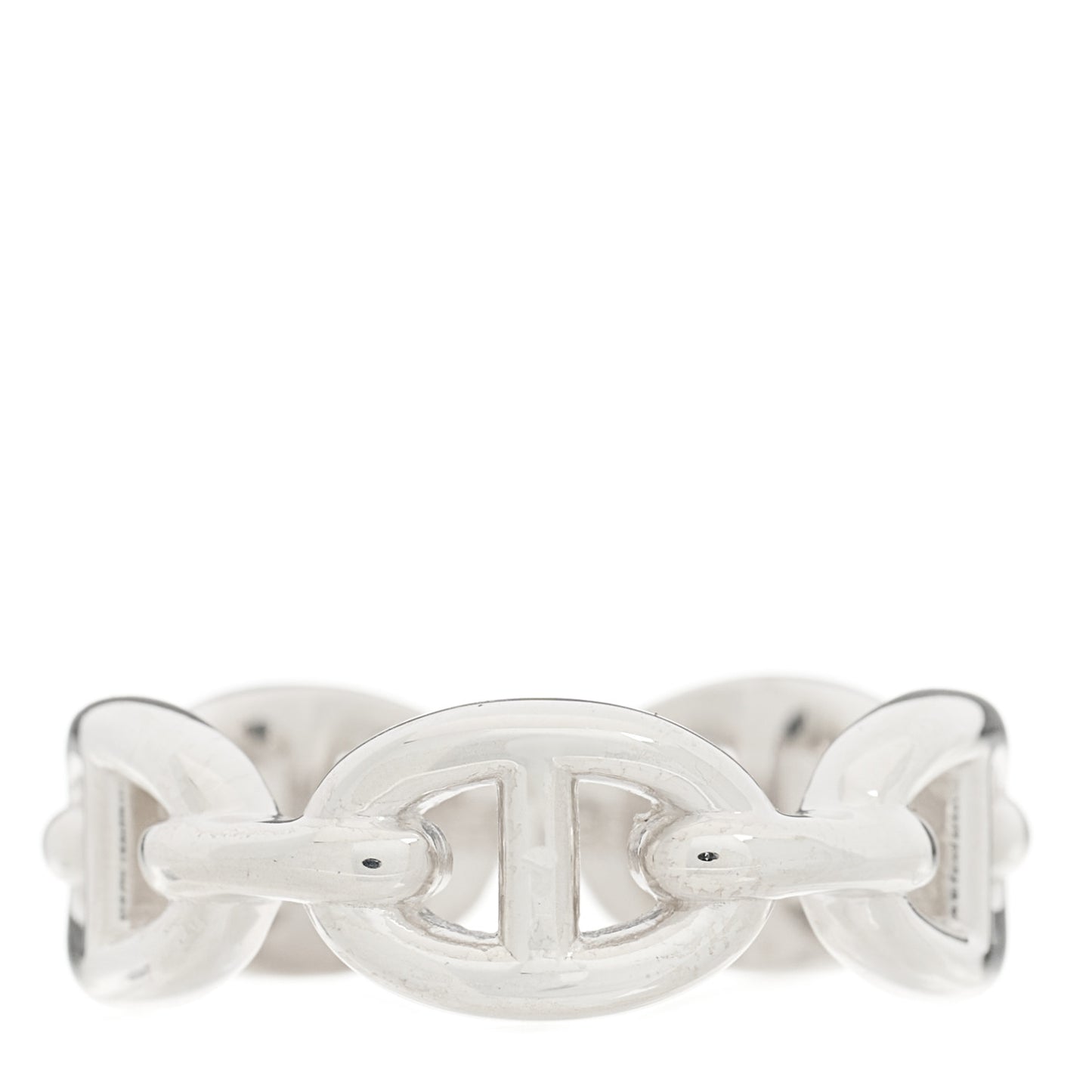 Sterling Silver PM Chaine d'Ancre Enchainee Band Ring 55 7.25