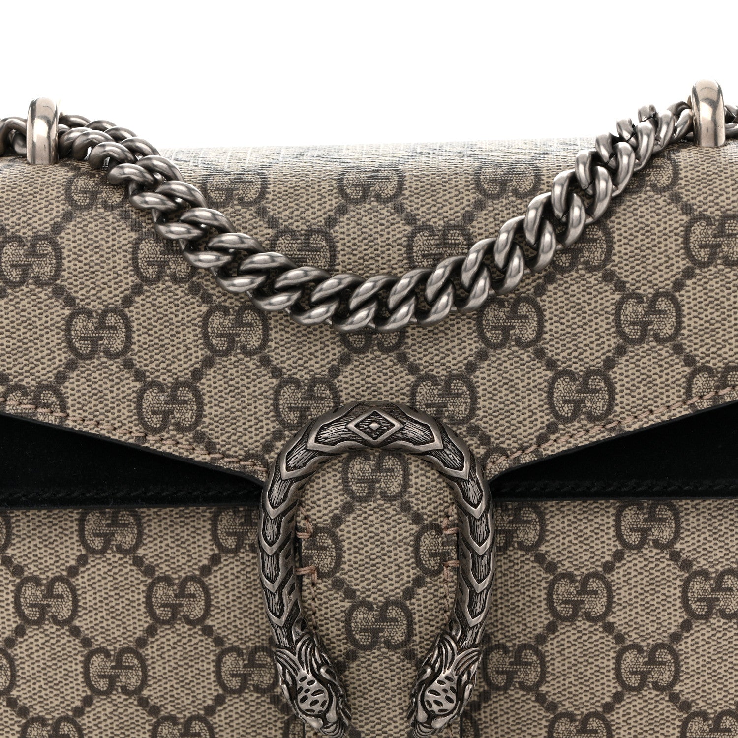 Gucci GG Supreme Monogram Mini Dionysus Shoulder Bag Black 8 of 12