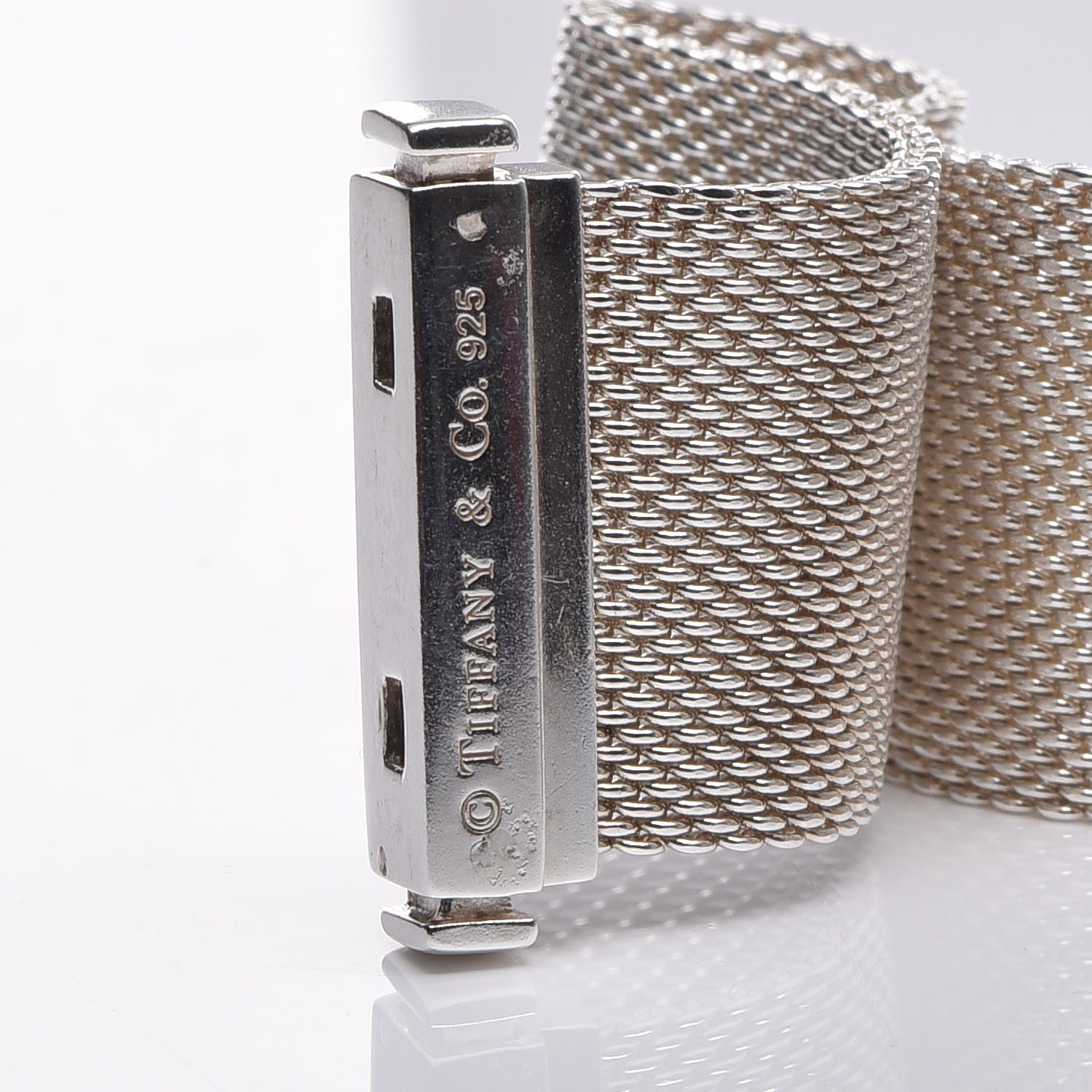 Tiffany Sterling Silver Diamond Somerset Bracelet 4 of 5